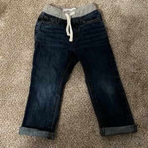 Old Navy Dark Wash Relaxed Demin-Like New